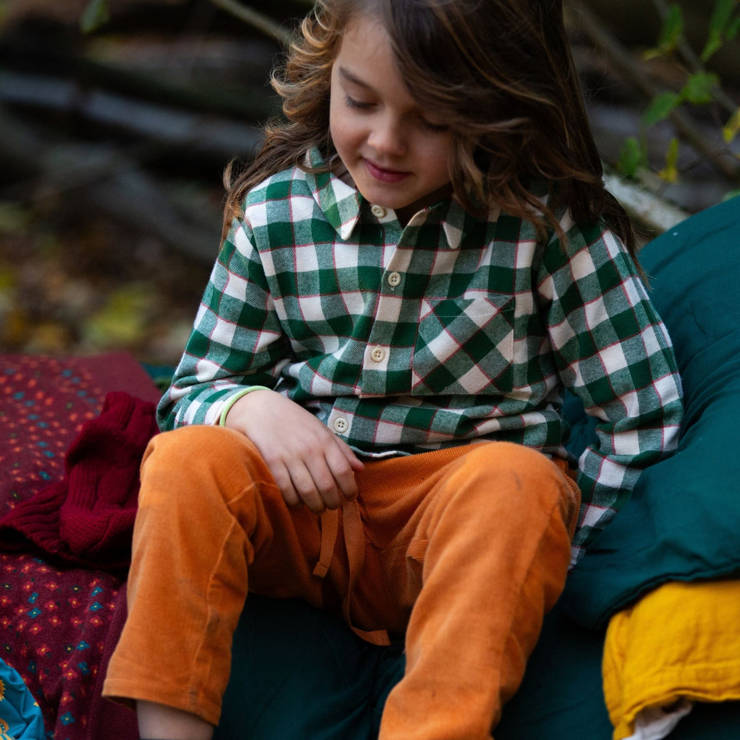 Fern Green Check Long Sleeve Shirt