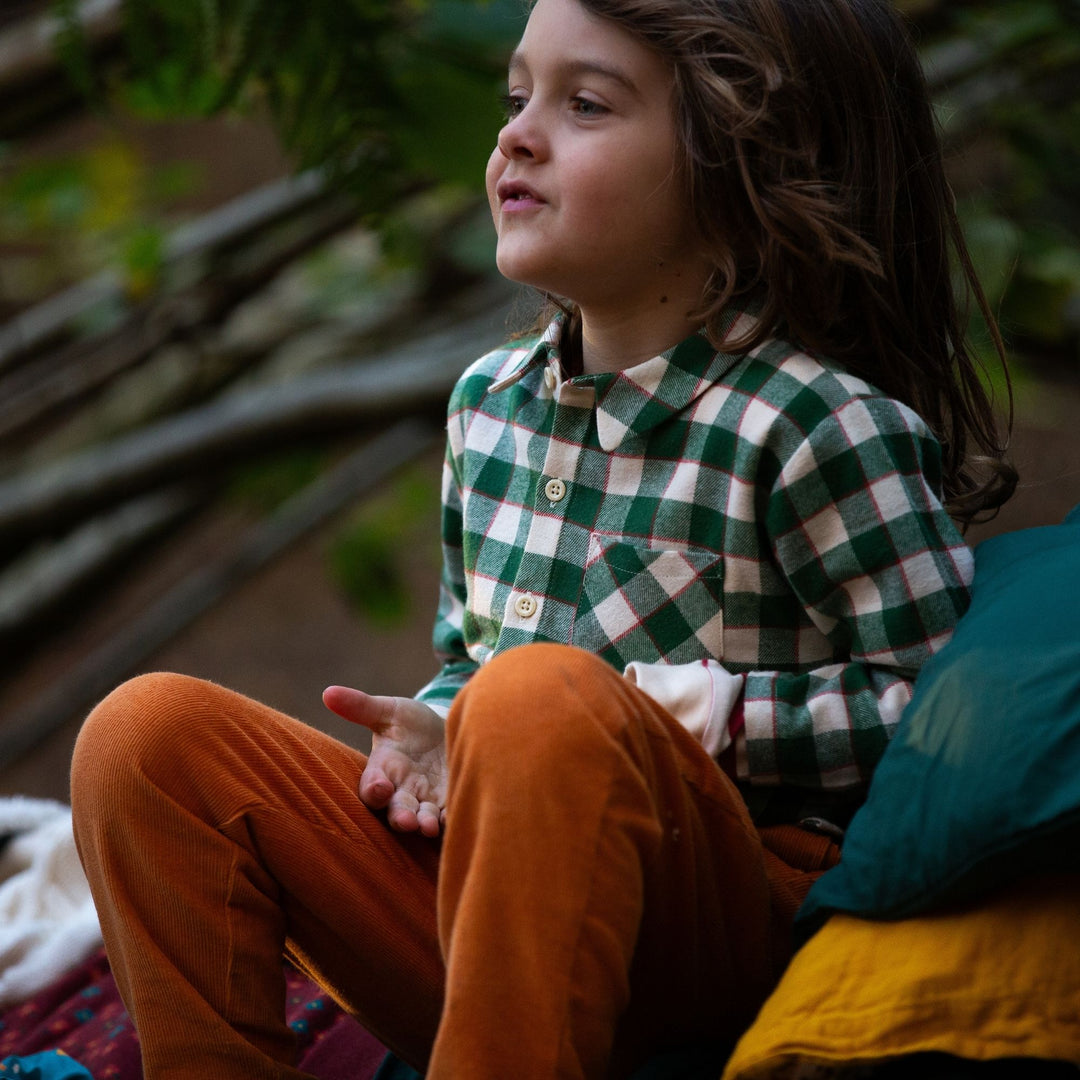 Fern Green Check Long Sleeve Shirt