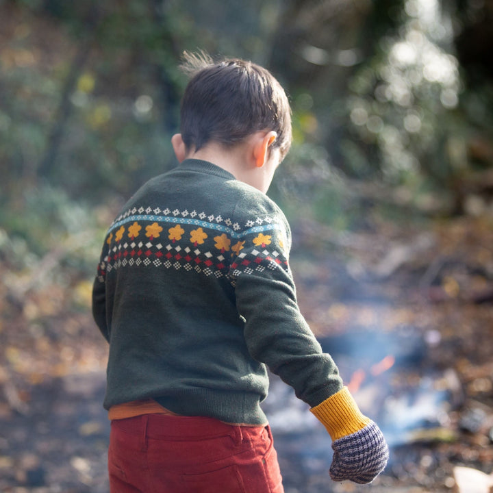 From One To Another Autumn Leaf Fair Isle Knitted Jumper