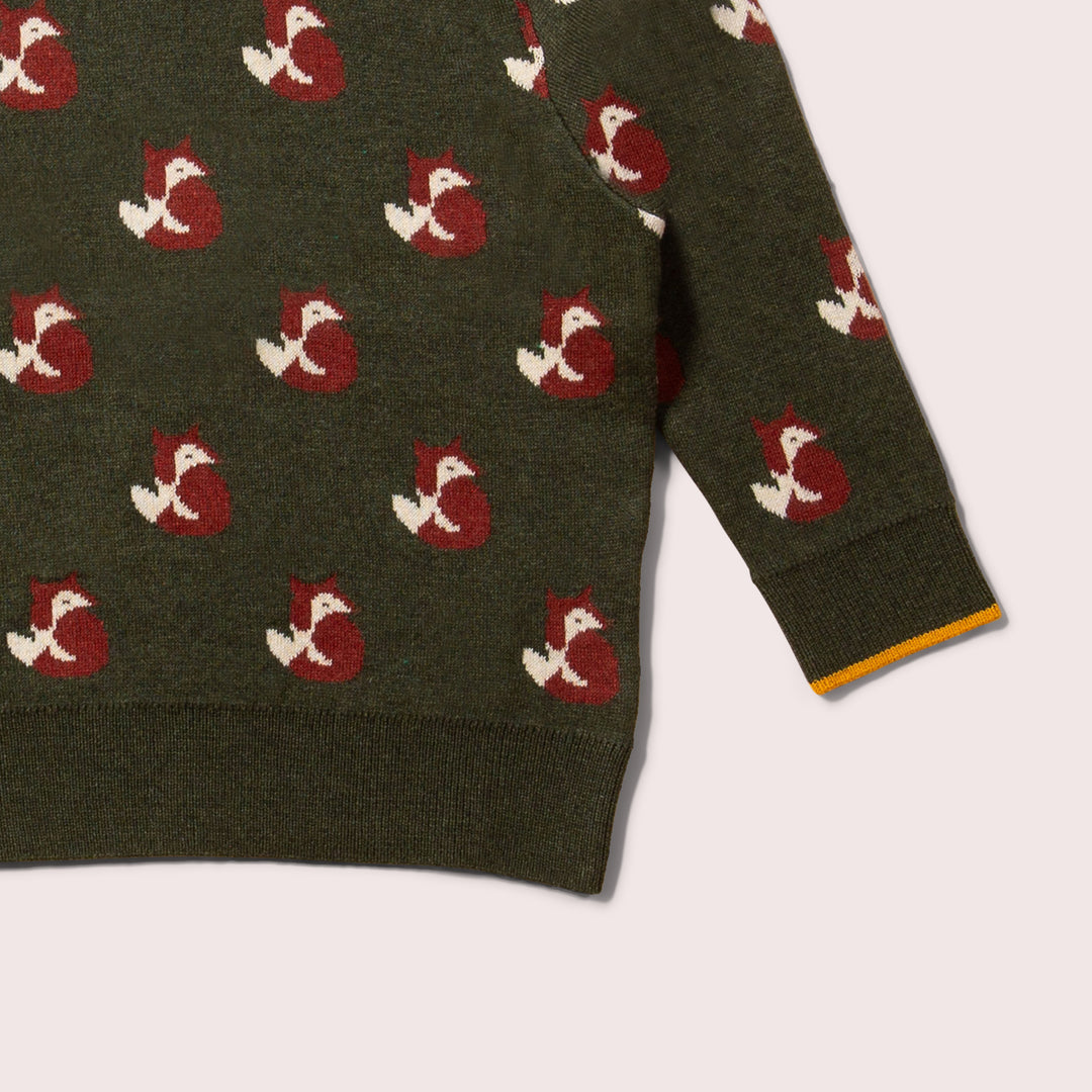 From One To Another Fox Knitted Jumper