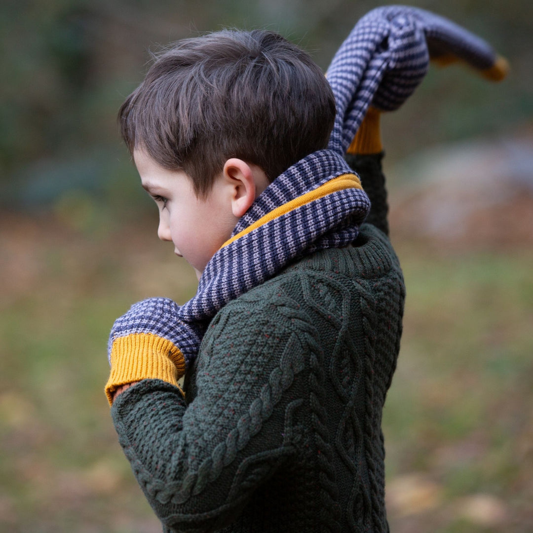 From One To Another Fern Aran Snuggly Knitted Jumper