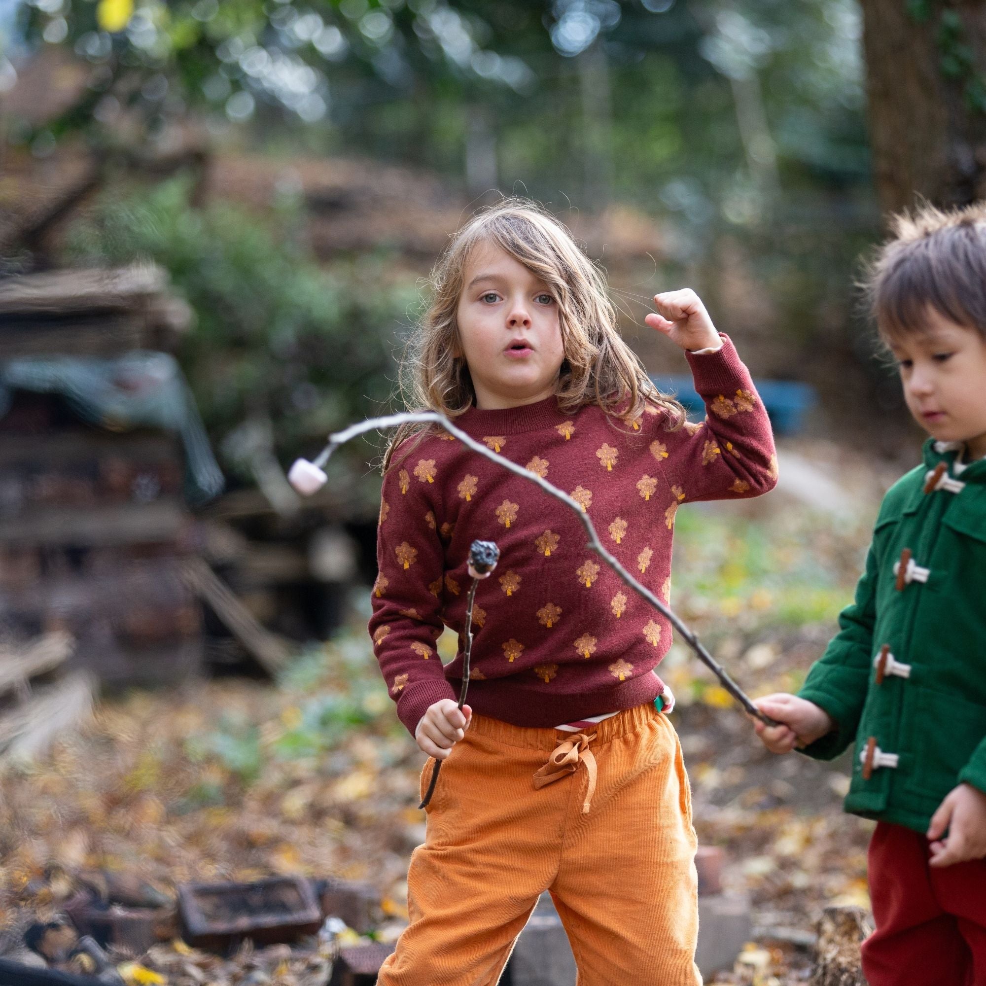 From One To Another Autumn Leaf Knitted Jumper