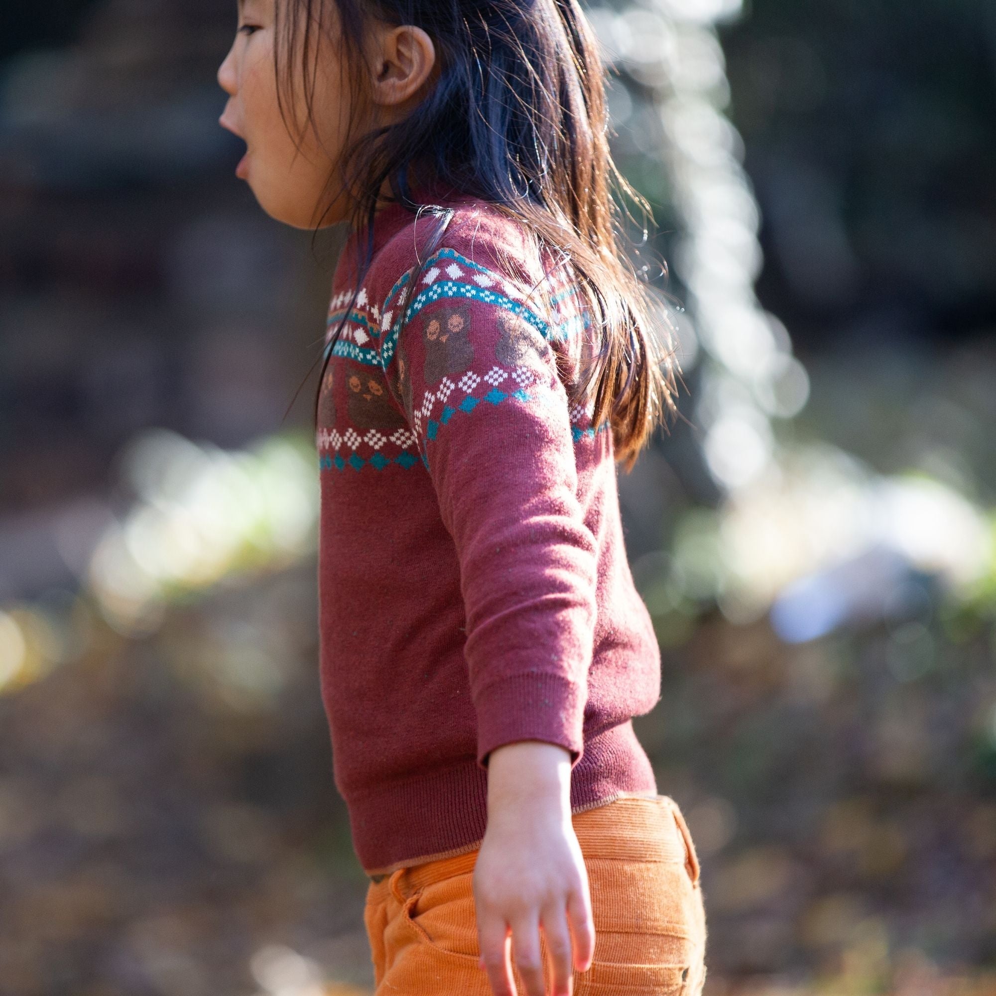 From One To Another Owl Fair Isle Knitted Jumper