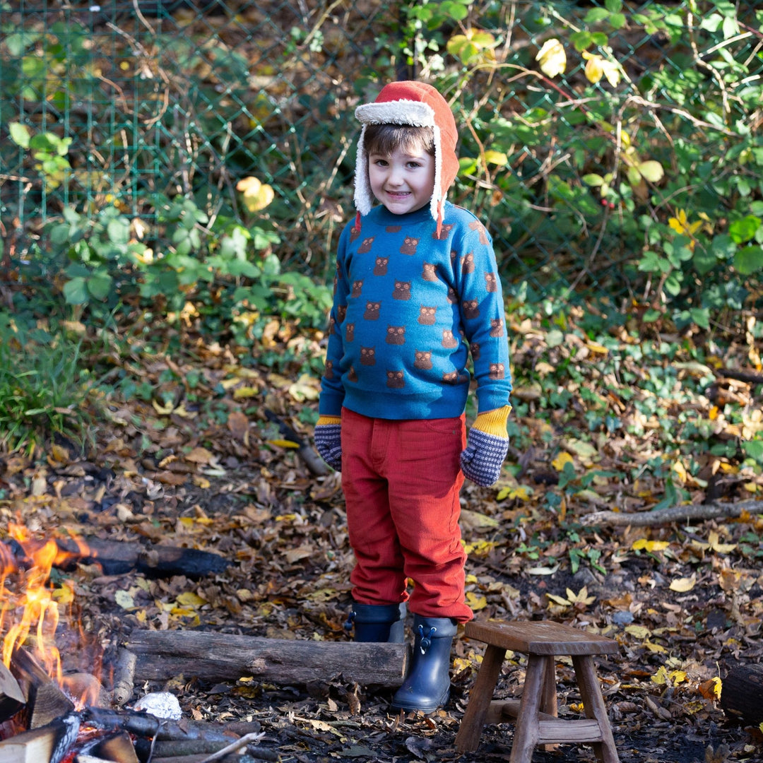 From One To Another Owl Knitted Jumper