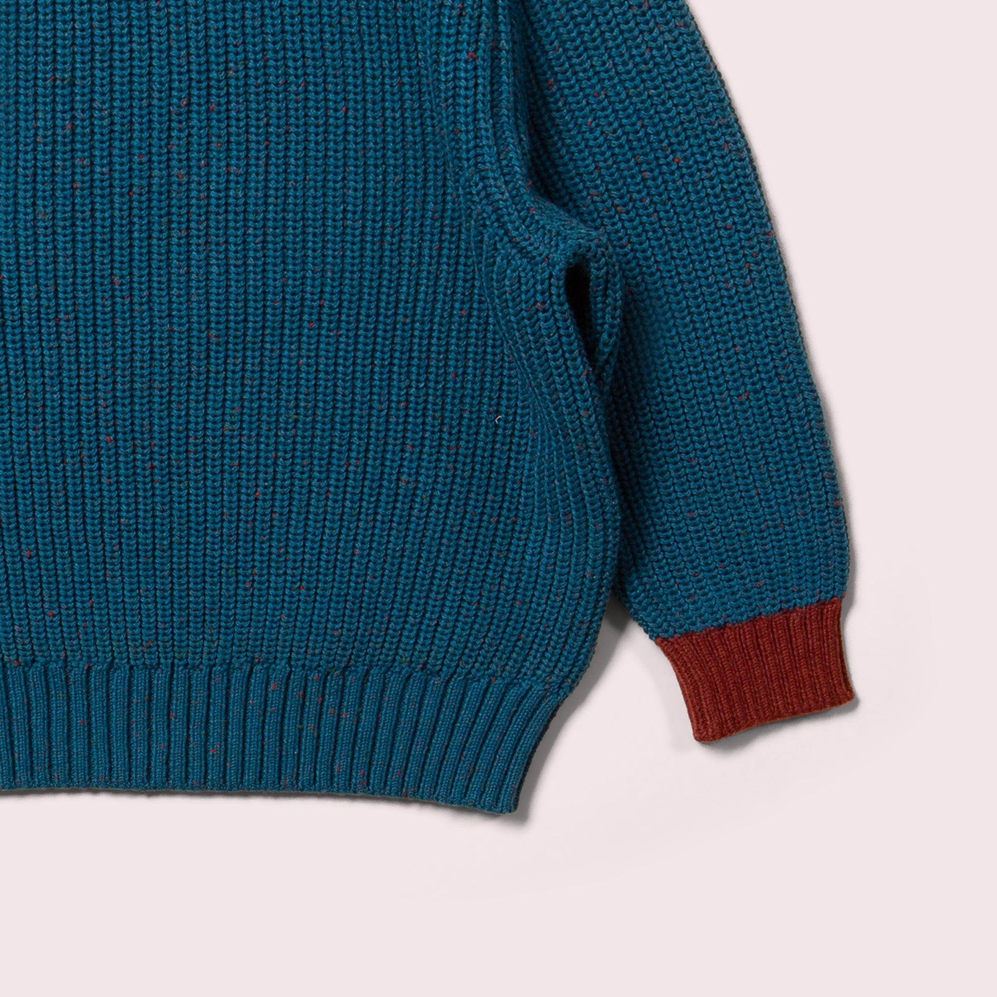 From One To Another Teal Snuggly Knitted Jumper