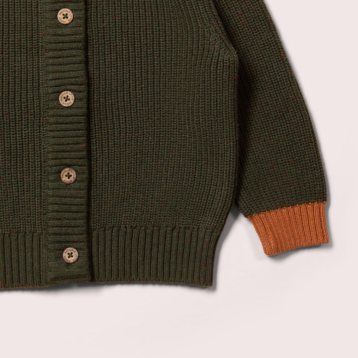 From One To Another Fern Green Snuggly Knitted Cardigan