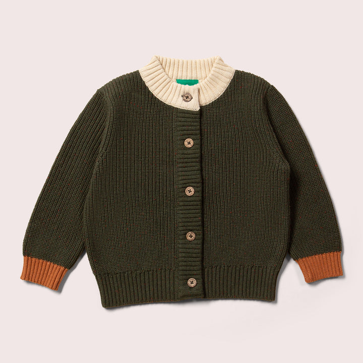 From One To Another Fern Green Snuggly Knitted Cardigan