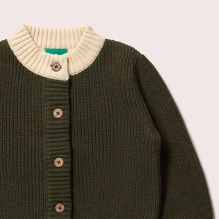 From One To Another Fern Green Snuggly Knitted Cardigan