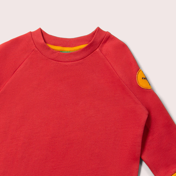 Soft Red Raglan Sweatshirt