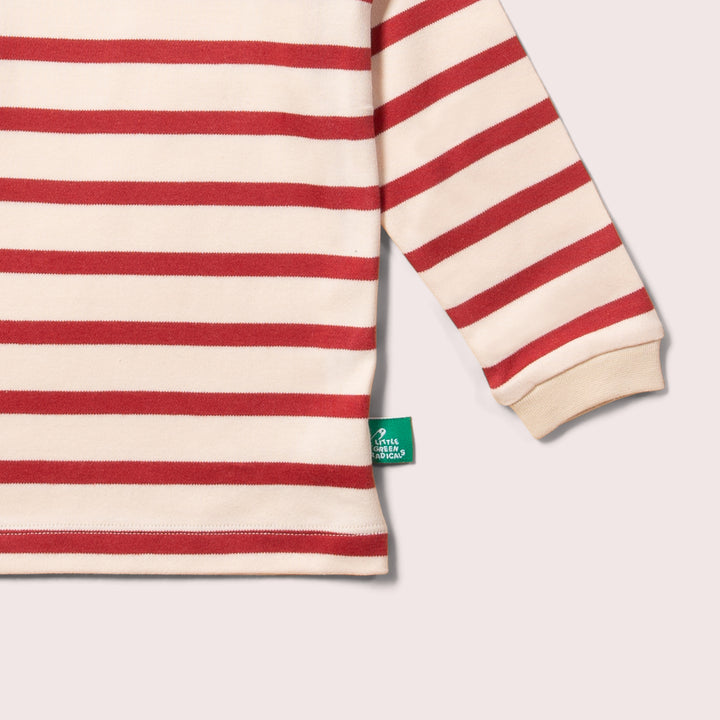 Stripes Forever Soft Red Long Sleeve T-Shirt