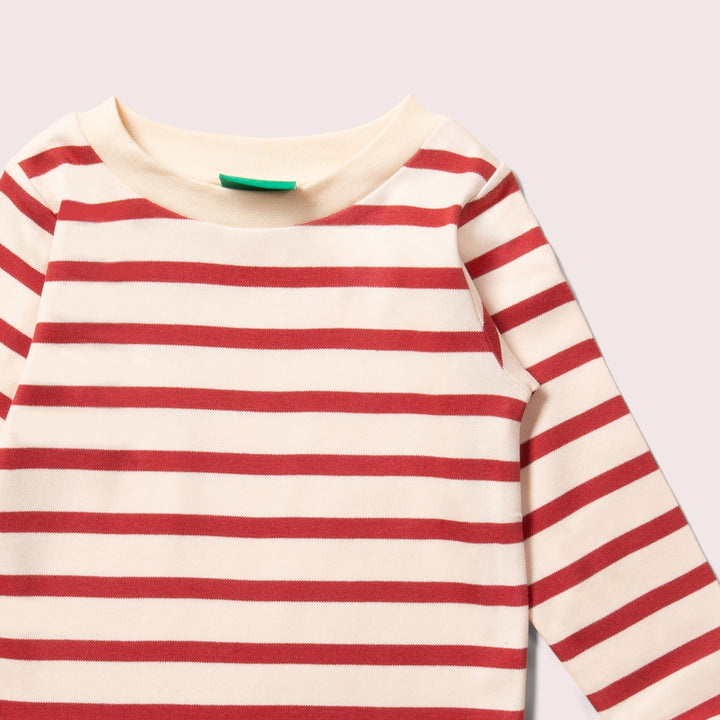 Stripes Forever Soft Red Long Sleeve T-Shirt