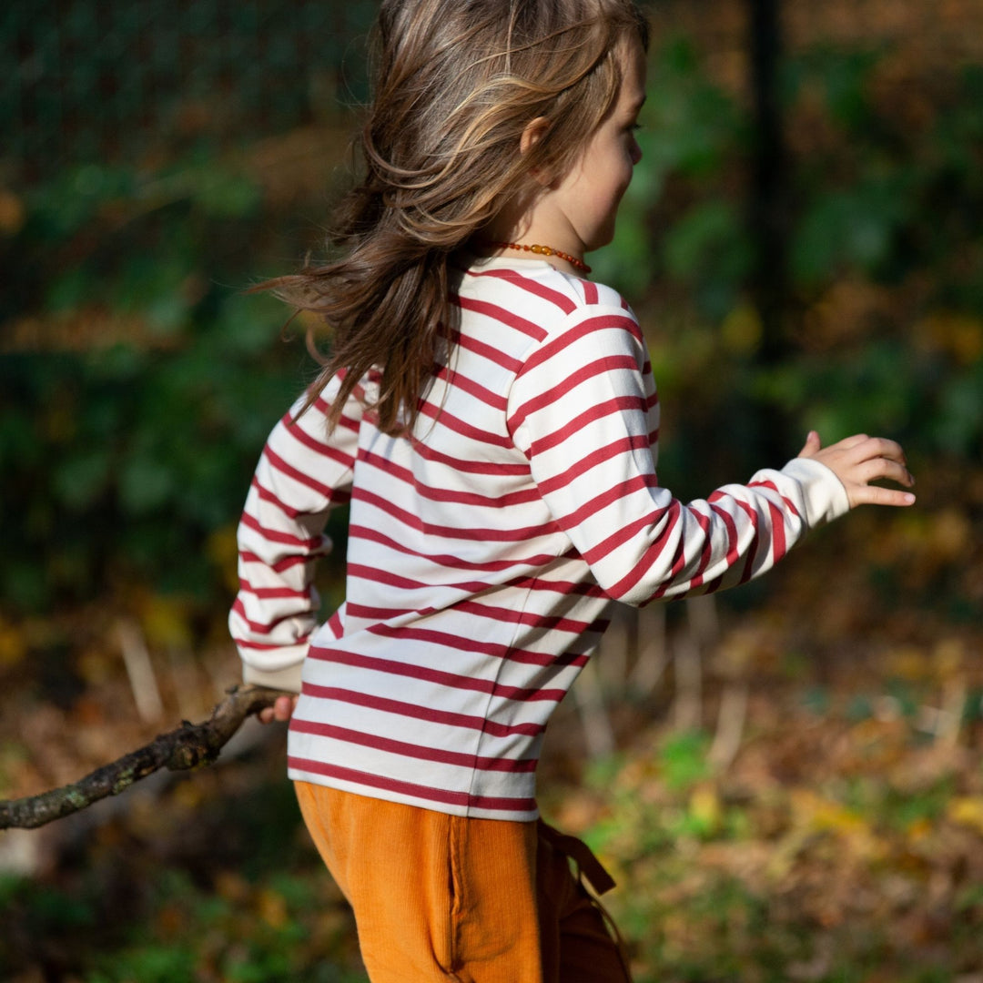 Stripes Forever Soft Red Long Sleeve T-Shirt