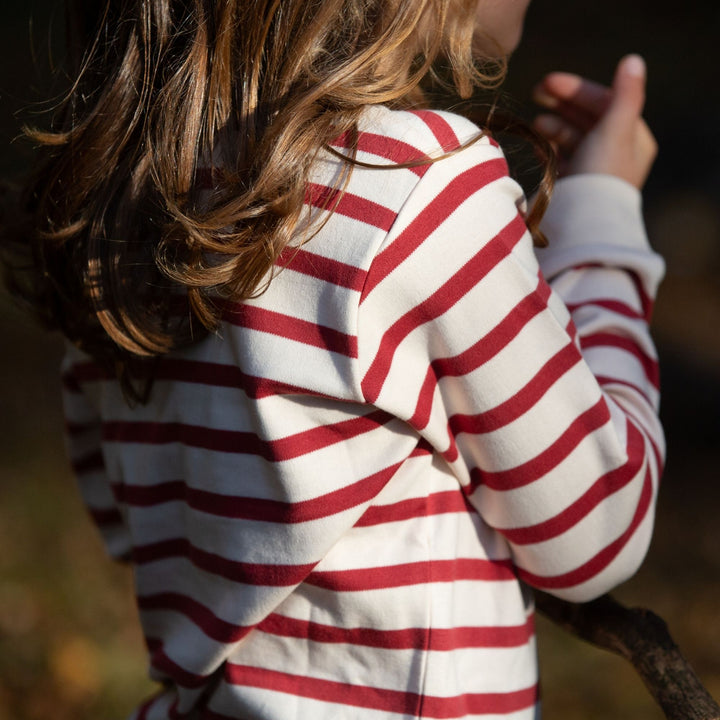 Stripes Forever Soft Red Long Sleeve T-Shirt