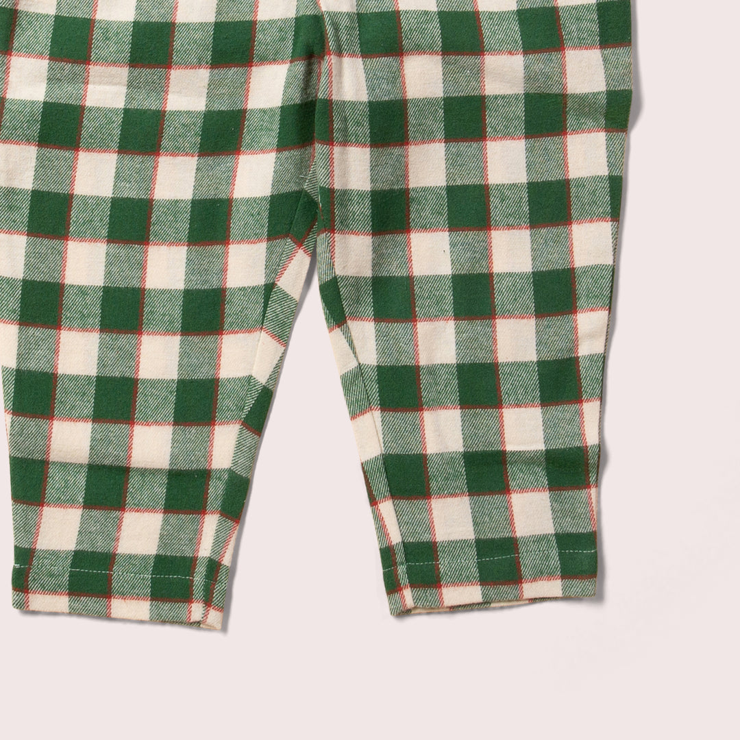 Fern Green Check Comfy Trousers