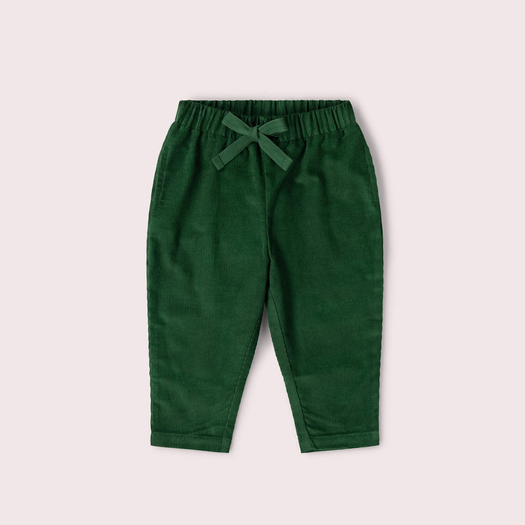 Vintage Green Corduroy Comfy Trousers Vintage Green / 09-12m
