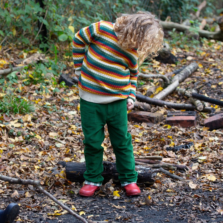 Vintage Green Corduroy Adventure Jeans
