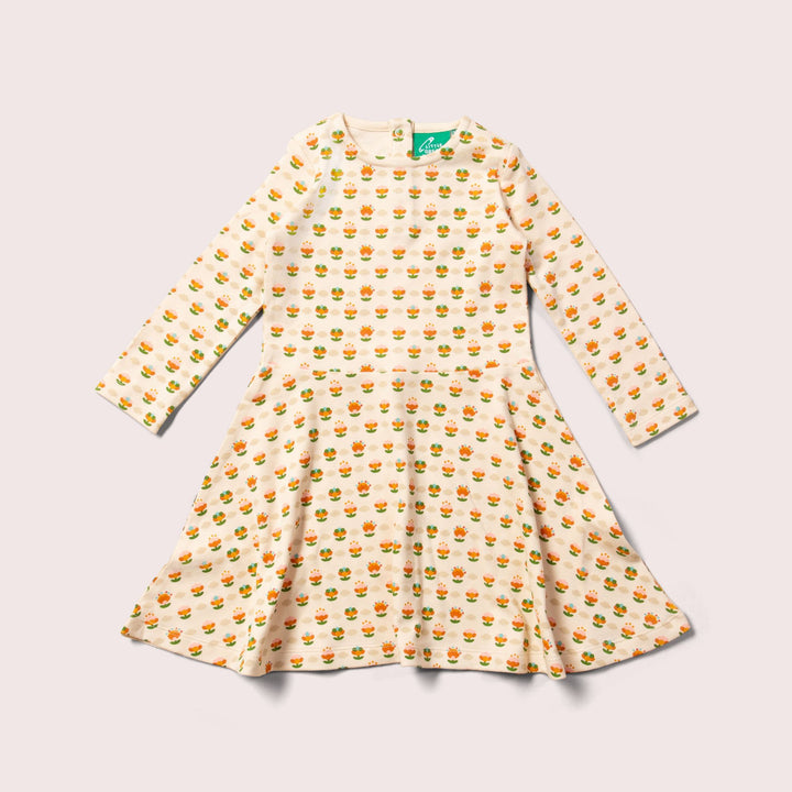 Little Blooms Long Sleeve Spinny Dress