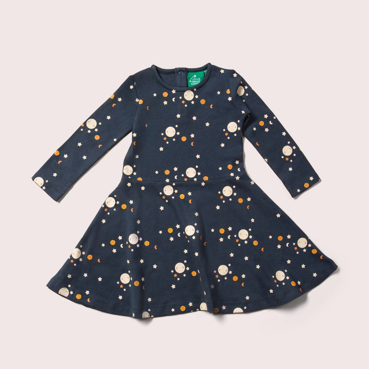 Over The Moon Long Sleeve Spinny Dress