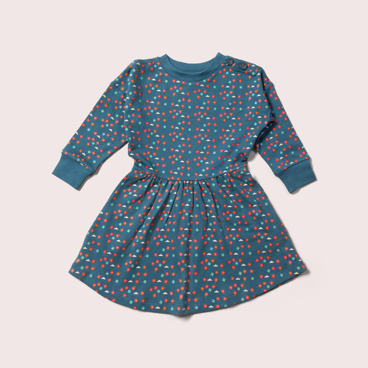 Blue Flowers Everyday Dress