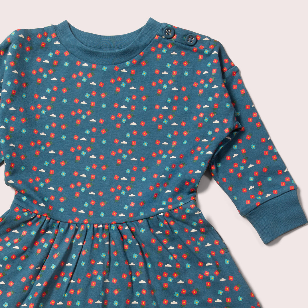 Blue Flowers Everyday Dress