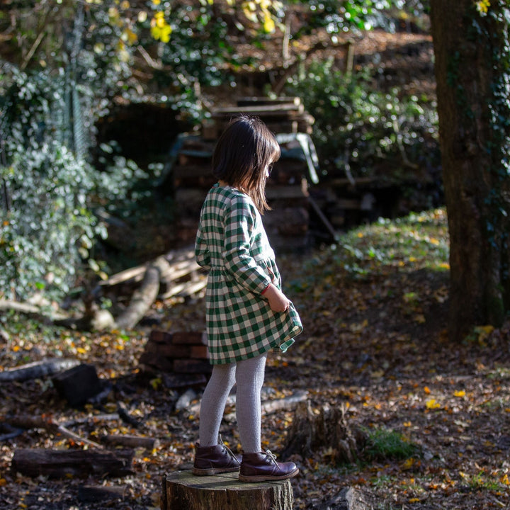 Fern Green Check Comfy Pocket Dress