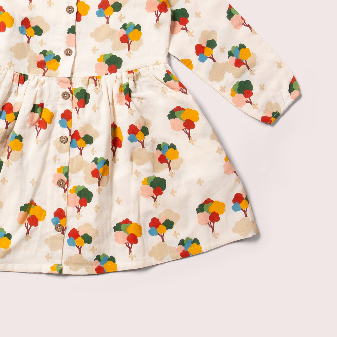 Rainbow Trees Comfy Pocket Dress