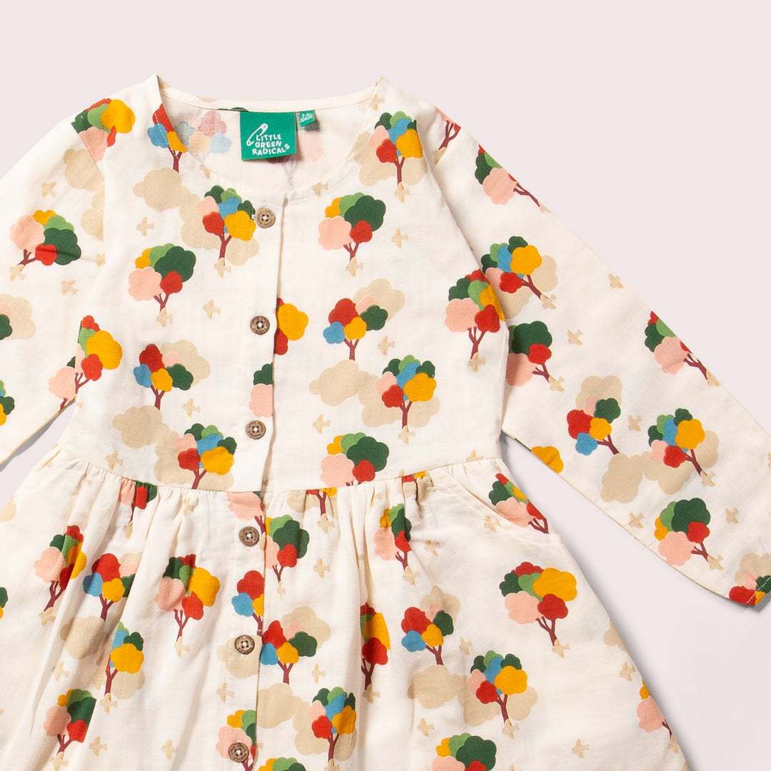 Rainbow Trees Comfy Pocket Dress