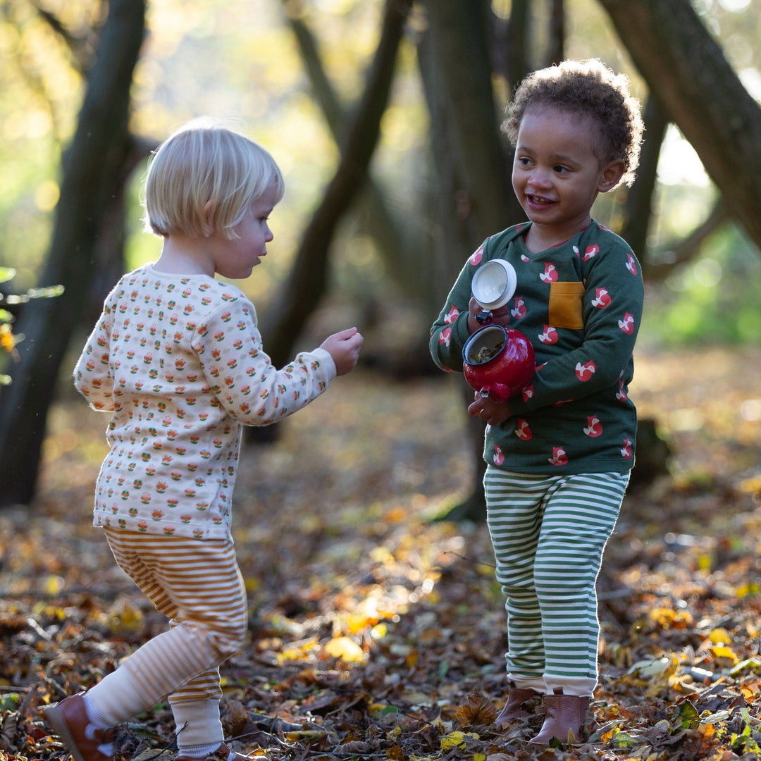 Little Fox Organic T-Shirt & Jogger Playset