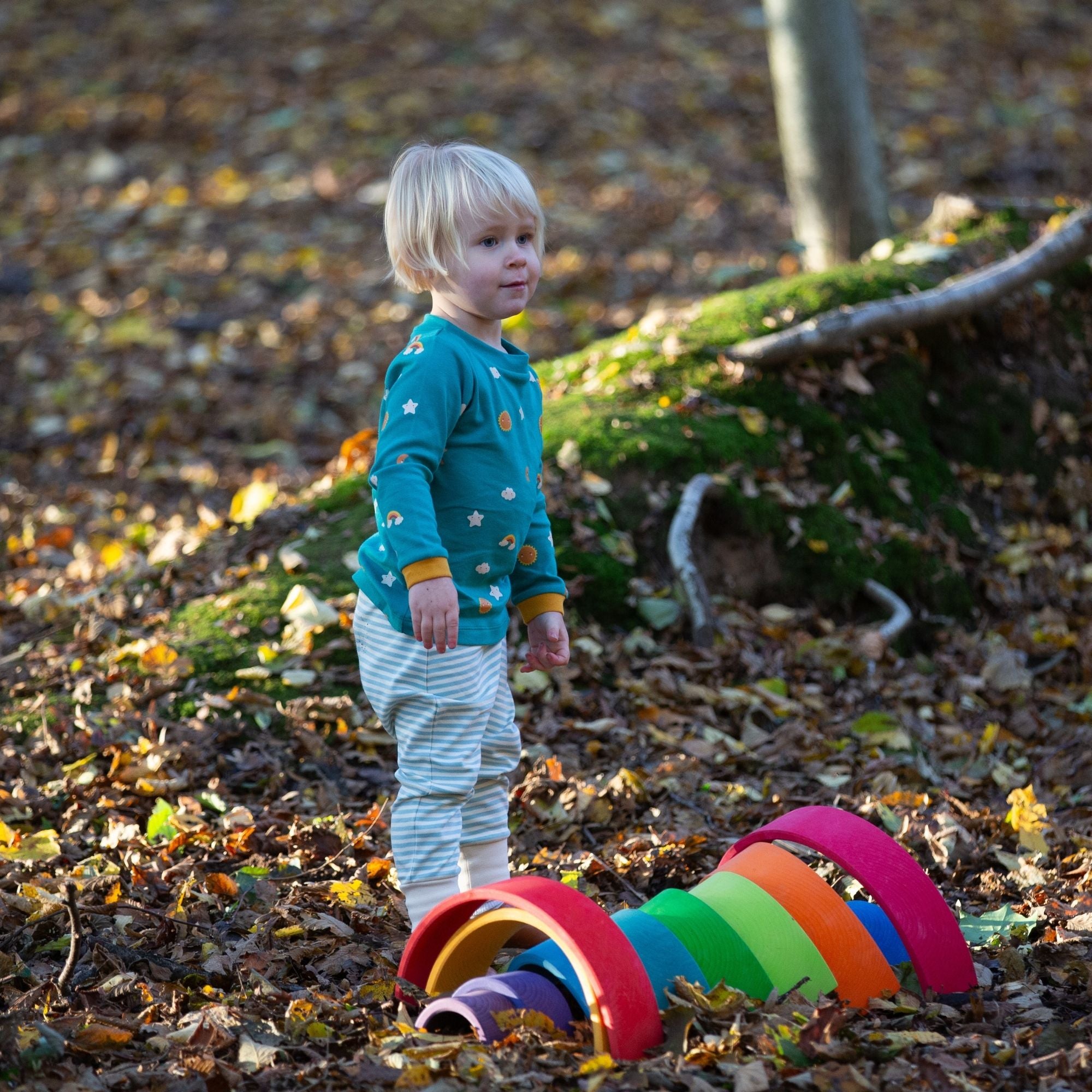 Turquoise Skies Organic T-Shirt & Jogger Playset