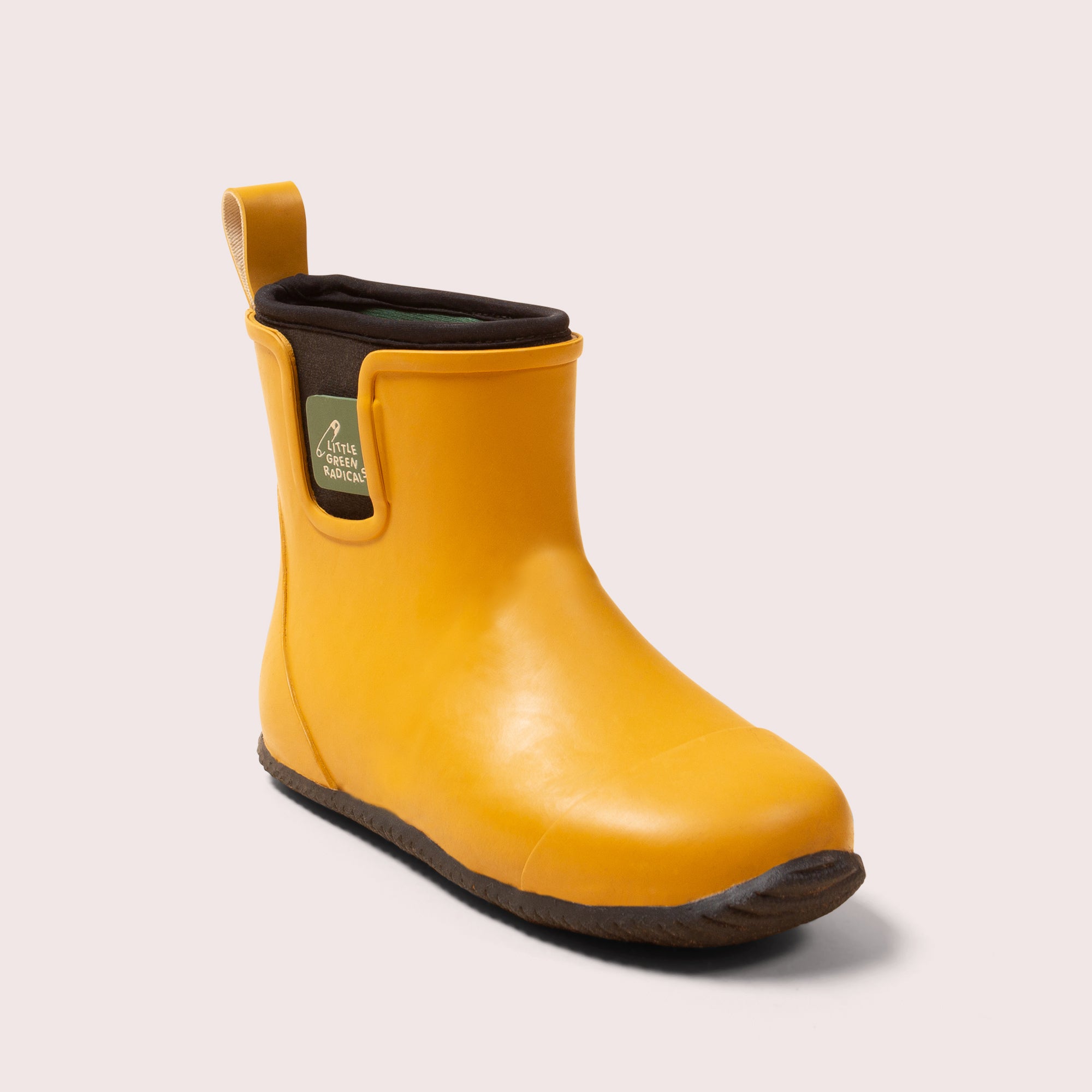 Gold Lined Ankle Rain Boots