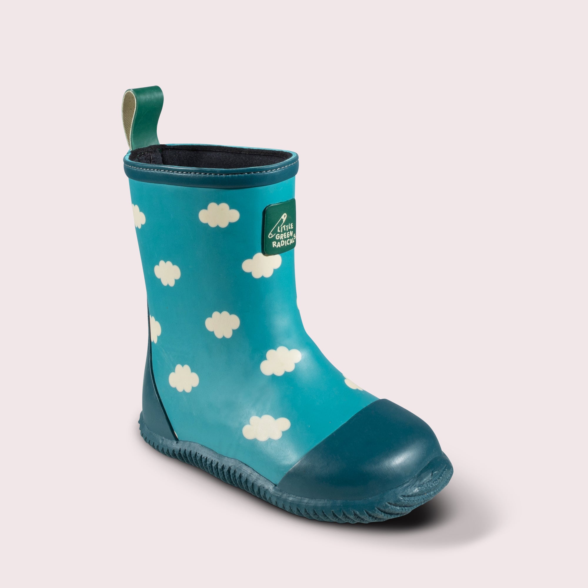 Blue Clouds Lined Classic Rain Boots