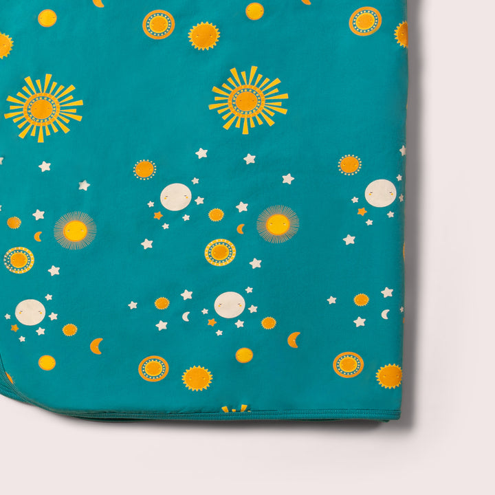 Sun & The Stars Sherpa Organic Hooded Baby Blanket