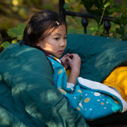Sun & The Stars Sherpa Organic Hooded Baby Blanket