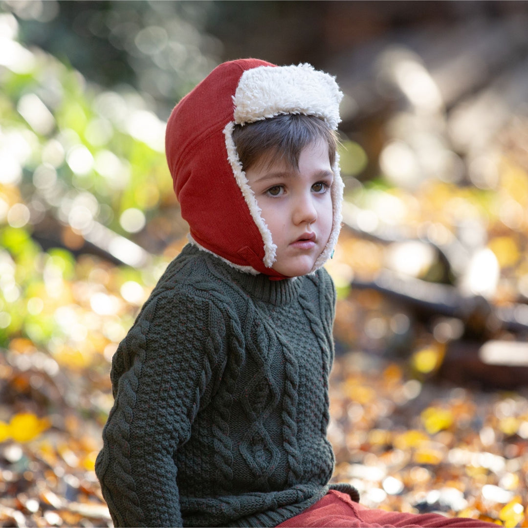 Hazelnut Sherpa Fleece Cosy Hat