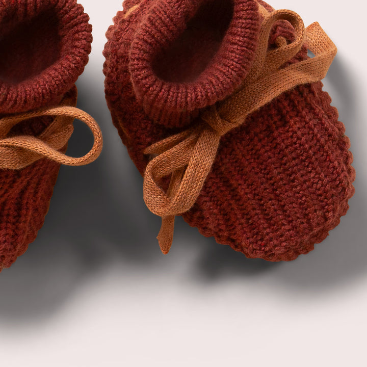 Hazelnut Knitted Booties