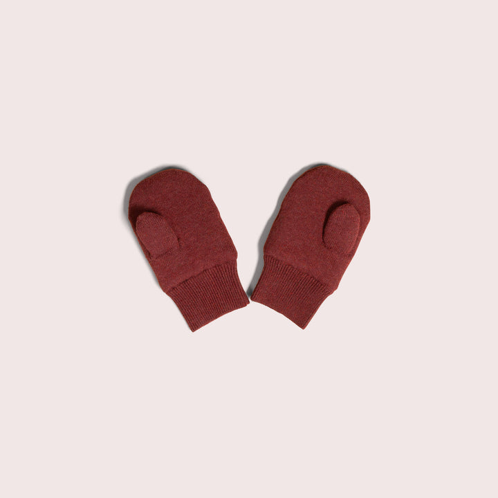 Hazelnut Embroidered Knitted Mittens