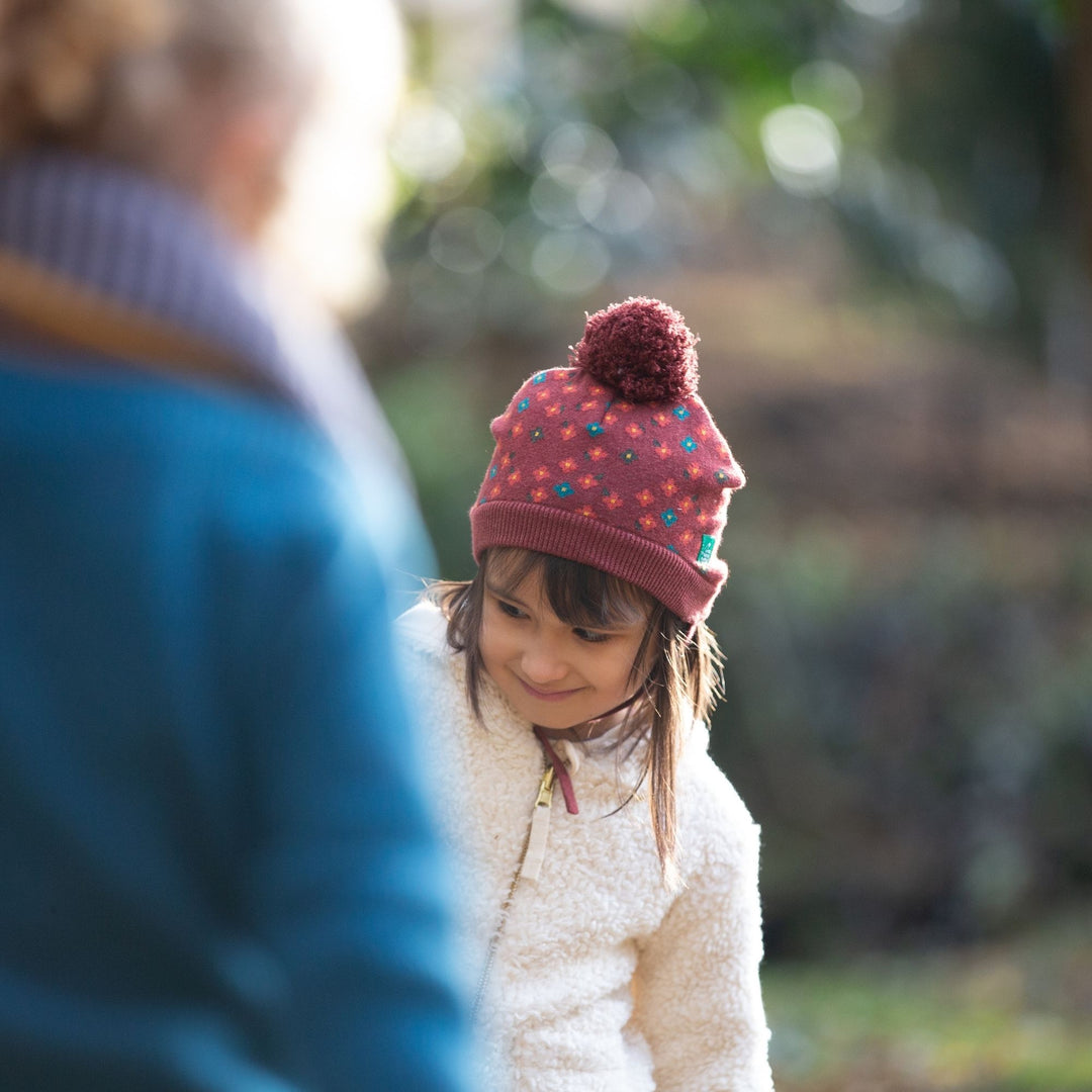 Hazelnut Flowers Knitted Hat