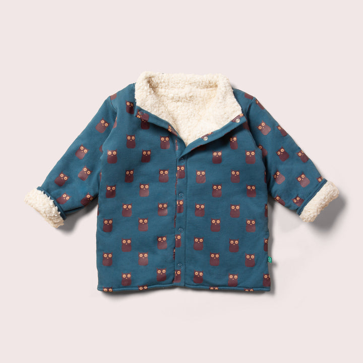 Twit Twoo Reversible Sherpa Jacket