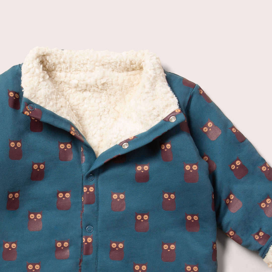 Twit Twoo Reversible Sherpa Jacket