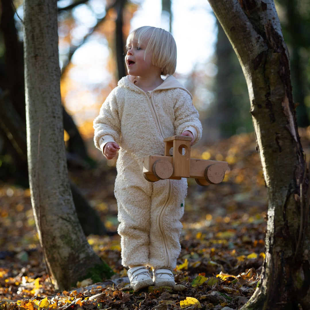 Cosy Organic Sherpa Fleece Hooded Snug As A Bug Suit