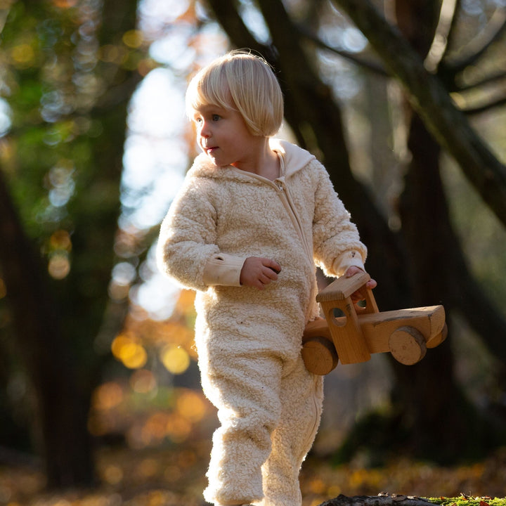 Cosy Organic Sherpa Fleece Hooded Snug As A Bug Suit