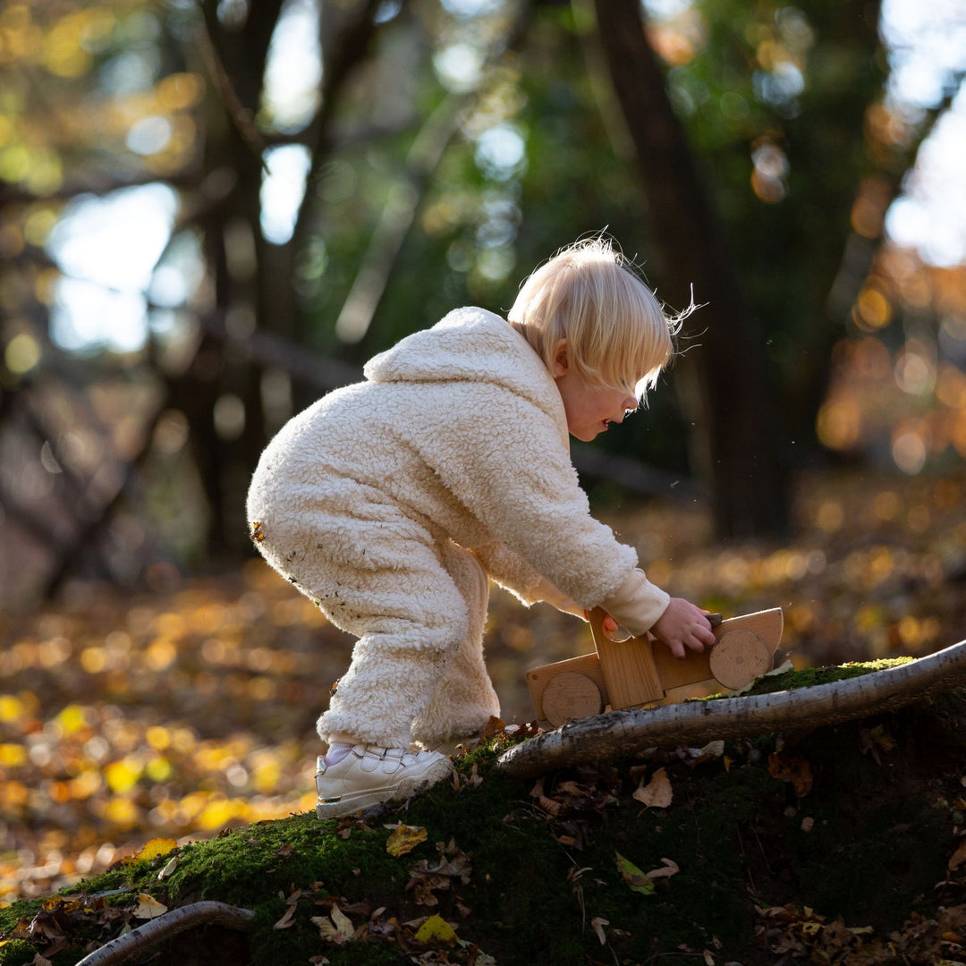 Cosy Organic Sherpa Fleece Hooded Snug As A Bug Suit