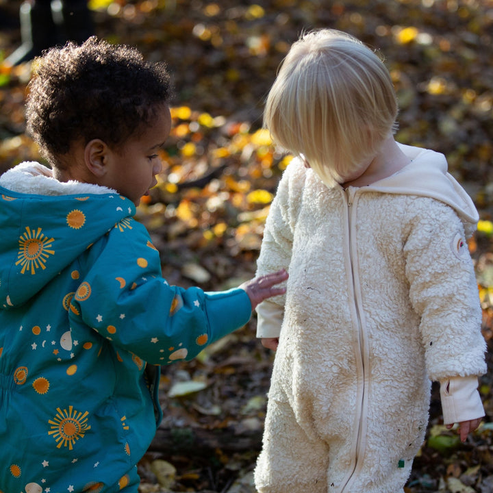 Cosy Organic Sherpa Fleece Hooded Snug As A Bug Suit