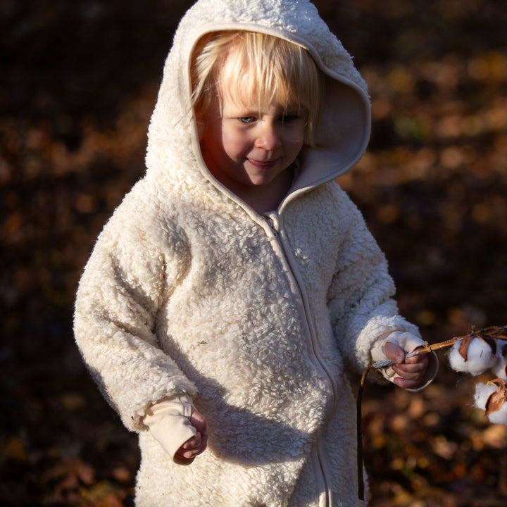 Cosy Organic Sherpa Fleece Hooded Snug As A Bug Suit