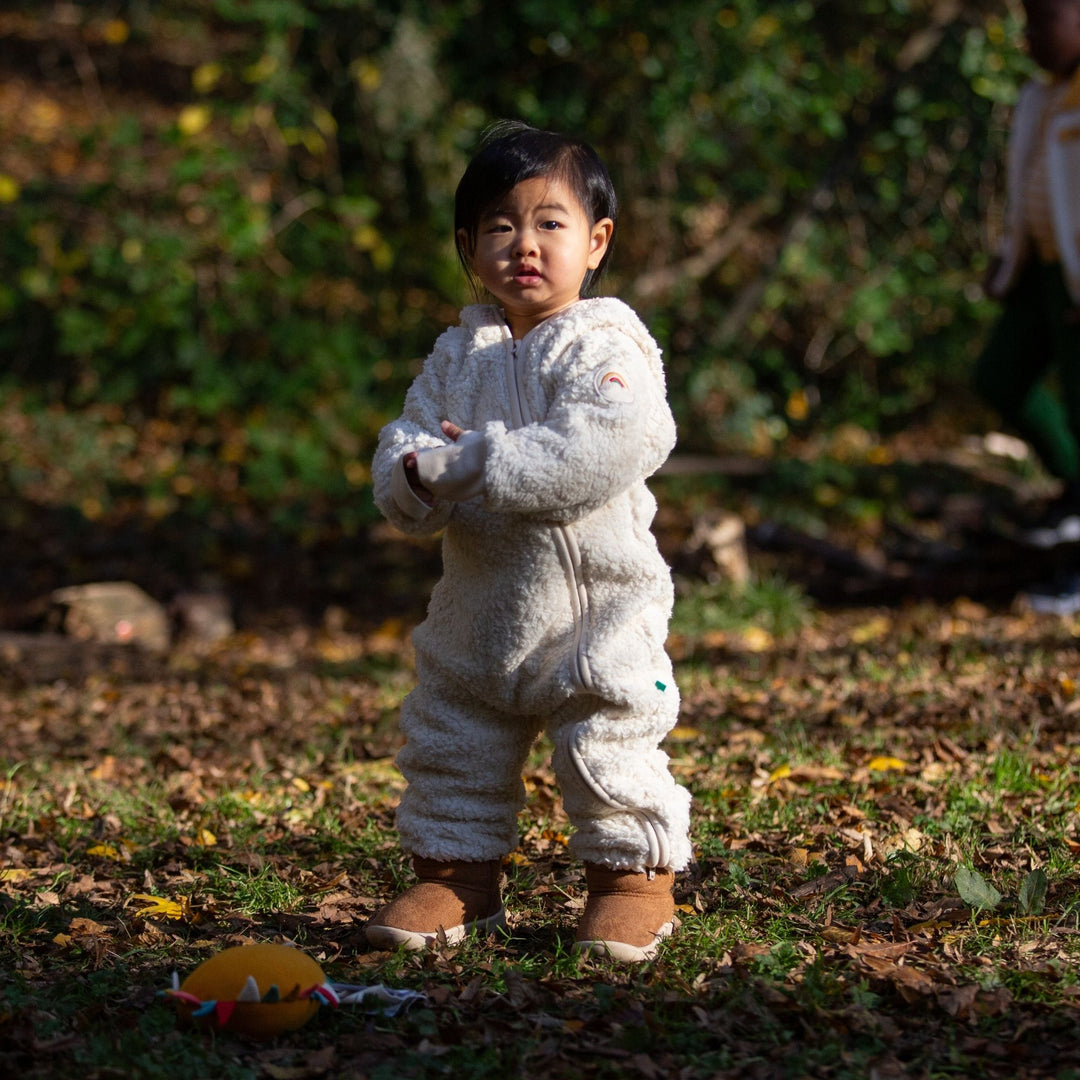 Cosy Organic Sherpa Fleece Hooded Snug As A Bug Suit