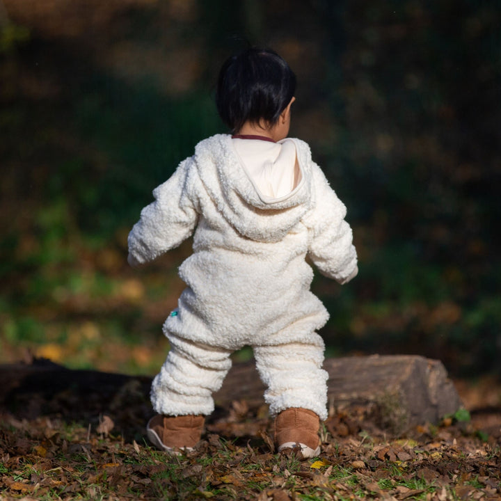 Cosy Organic Sherpa Fleece Hooded Snug As A Bug Suit