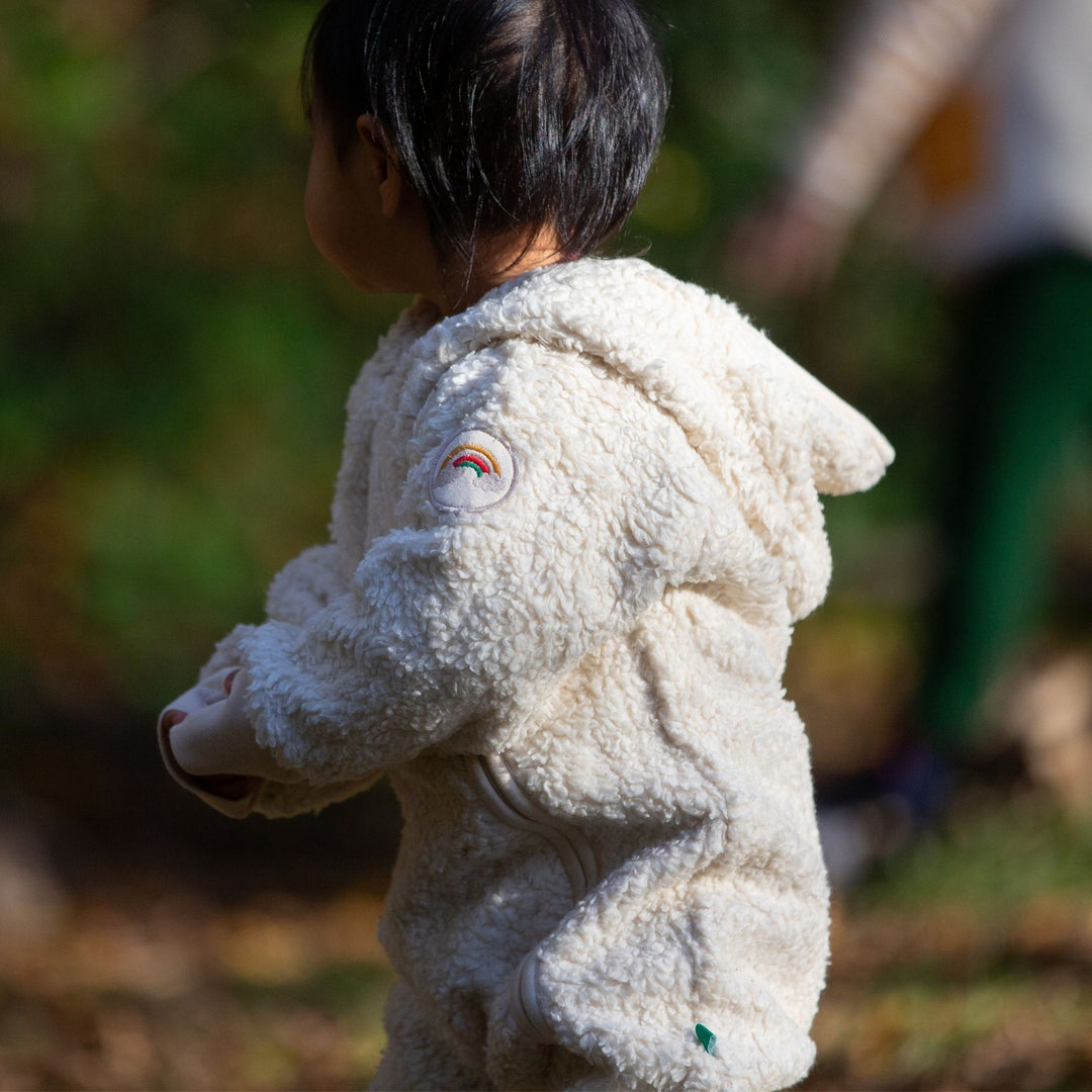 Cosy Organic Sherpa Fleece Hooded Snug As A Bug Suit