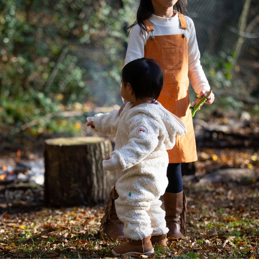 Cosy Organic Sherpa Fleece Hooded Snug As A Bug Suit