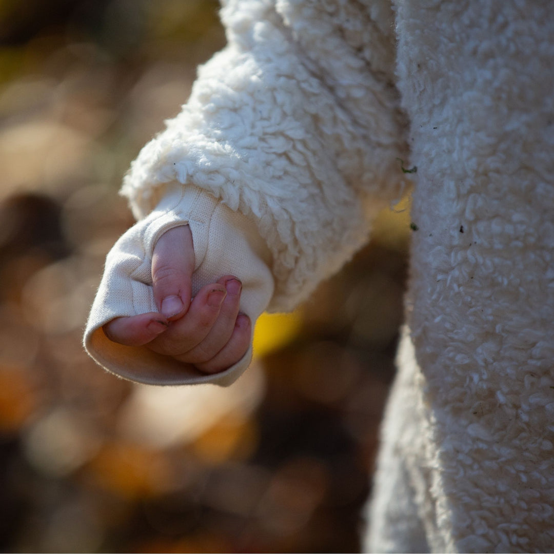 Cosy Organic Sherpa Fleece Hooded Snug As A Bug Suit