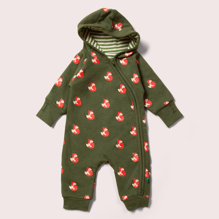 Little Fox Reversible Hooded Snug As A Bug Suit